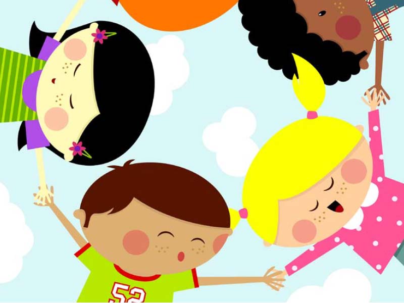 fostering-changes cartoon children holding hands
